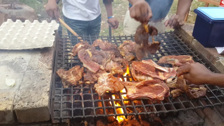 Güney Afrika braai kültürünü gösteren açık hava fotoğrafı